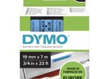 DYMO® Original D1-Schriftband für LabelManager™ 19mm x 7m - Polyester, wieder ablösbar -  schwarz auf blau