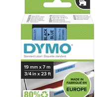 DYMO® Original D1-Schriftband für LabelManager™ 19mm x 7m - Polyester, wieder ablösbar -  schwarz auf blau