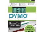 DYMO® Original D1-Schriftband für LabelManager™ 19mm x 7m - Polyester, wieder ablösbar -  schwarz auf grün