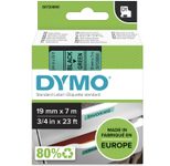 DYMO® Original D1-Schriftband für LabelManager™ 19mm x 7m - Polyester, wieder ablösbar -  schwarz auf grün