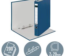 LEITZ Ringbuch 1014 2-Ringe 3,5 cm DIN A4 - blau