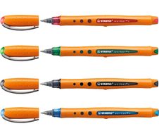 STABILO worker®+ Tintenroller 0,5 mm farbsortiert - 4 Stück