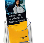 sigel Tischprospekthalter Acryl 1/3 DIN A4 - transparent