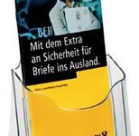 sigel Tischprospekthalter Acryl 1/3 DIN A4 - transparent