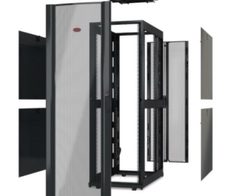 APC NetShelter SX Gehäuse, 48HE, 600 mm x 1070 mm (B x T), ohne Seitenteile, ohne Türen, schwarz (AR3107X617)