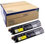 Brother Original TN329M Toner Doppelpack gelb 2x 6.000 Seiten (TN-329YTWIN)