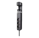 Neomounts DS22-840BL6 Tischsteckdose (1,4m) mit Klemme, USB-C + USB-A,  Schnellladung, schwarz