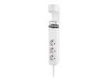 Neomounts DS22-840WH6 Tischsteckdose (1,4m) mit Klemme, USB-C + USB-A, Schnellladung, weiß