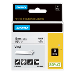 DYMO® Original IND-Schriftband für Rhino, farbiges Vinyl - schwarz auf weiss