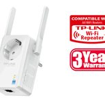 TP-LINK TL-WA860RE 300MBit/s WLAN Repeater mit Frontsteckdose