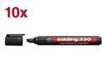 edding 330 Permanentmarker schwarz 1,0 - 5,0 mm - 10 Stück