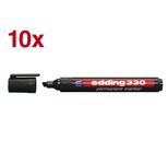 edding 330 Permanentmarker schwarz 1,0 - 5,0 mm - 10 Stück
