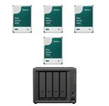 Synology DiskStation DS425+ 16 TB 4 Einschübe NAS-Server Leergehäuse + 4x Synology Plus 3.5" SATA 6Gb/s Festplatte 4TB