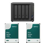 Synology DS425+ DiskStation + 8 TB 2x Synology Plus 3.5" SATA 6Gb/s Festplatte 4 TB
