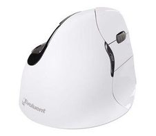 Evoluent VerticalMouse 4 Right Mac - Maus - ergonomisch - Für Rechtshänder - optisch - 6 Tasten - Bluetooth - Weiß