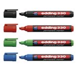 edding 330 Permanentmarker farbsortiert 1,0 - 5,0 mm - 4 Stück