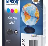 Epson Original 267 Druckerpatrone Multipack cyan, magenta, gelb 200 Seiten 6,7ml (C13T26704010)