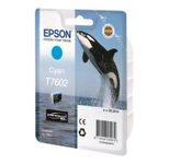 Epson Original T7602 Druckerpatrone cyan 25,9ml (C13T76024010)