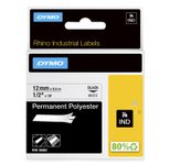 DYMO® Original IND-Schriftband für Rhino, Permanent Polyester - schwarz auf weiss