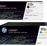 HP Original 312X / 312A Toner 5er Set - schwarz (2) hohe Kapazität, cyan, magenta, gelb, (Doppelpack CF380XD,