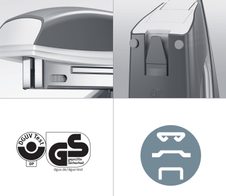 LEITZ Heftgerät NeXXt 5502 WOW - eisblau-metallic