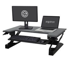 Ergotron WorkFit-T Steh-Sitz Arbeitsplatz mit CF-Technologie für einen Bildschirm bis 76,2 cm (30")