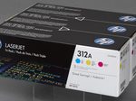 HP Original 312A Toner Tri-Pack cyan, magenta, gelb 2.700 Seiten (CF440AM)