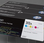 HP Original 312A Toner Tri-Pack cyan, magenta, gelb 2.700 Seiten (CF440AM)