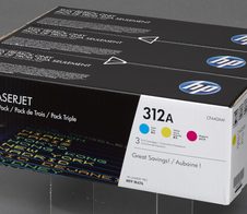 HP Original 312A Toner Tri-Pack cyan, magenta, gelb 2.700 Seiten (CF440AM)