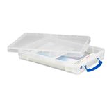 Really Useful Box Aufbewahrungsbox transparent 34,0 x 52,0 x 8,5 cm - 10 l