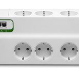 APC PMF83VT-GR Performance SurgeArrest 8-fach, Schutz für Telefon- und Koax-Leitungen, 230 V