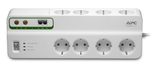 APC PMF83VT-GR Performance SurgeArrest 8-fach, Schutz für Telefon- und Koax-Leitungen, 230 V