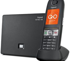 Gigaset E630A GO Schurlostelefon IP65 mit AB und Go-Box 100 - schwarz