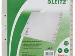 LEITZ Ordnerregister 1230 Halbformat, Überbreite Dez.-Jan. grau 12-teilig - 5 Satz