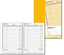 sigel Ausbildungsnachweis, tägliche Eintragungen Formularbuch AW480 - 28 Blatt