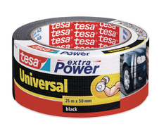 tesa Gewebebänder extra Power Universal 50 mm x 25 m schwarz