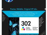 HP Original 302 Druckerpatronen - cyan, magenta, gelb (F6U65AE)