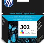 HP Original 302 Druckerpatronen - cyan, magenta, gelb (F6U65AE)