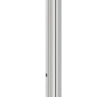 Vogel's FM1844 TV-Bodenständer zum Verschrauben bis 165 cm (65") Profilhöhe 180 cm, max. 80 kg, Vesa max. 400 x 400, Silber