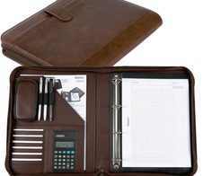 Alassio Ringbuchmappe VITERBO Lederimitat DIN A4 braun