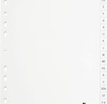 DURABLE A-Z Ordnerregister A4 - 20-teilig - weiß