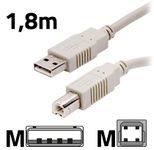 OFFICE-Partner Premium USB-Kabel 1,8m grau