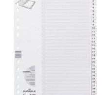 DURABLE Ordnerregister Vollformat 1-31 weiß - 1 Satz