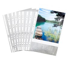 DURABLE Prospekthüllen 0,045 mm DIN A4 transparent genarbt 0,045 mm - 100 Stück