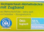 Secolan Schwerlast Abfallsäcke mit Zugband 120 L - 10 Stück - dunkelgrau