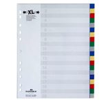 DURABLE Ordnerregister Vollformat, Überbreite blanko - 20-teilig