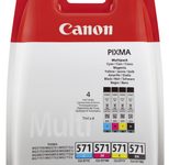 Canon Original CLI-571 Druckerpatronen - 4er Multipack (0386C005)