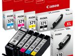 Canon Original PGI-570XL/CLI-571XL Druckerpatronen - 5er Multipack (CMYK/PGBK)