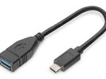 Digitus USB-Adapterkabel - USB Typ A / USB-C 0,15cm