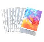 DURABLE Prospekthüllen DIN A5 transparent genarbt 0,06 mm - 100 Stück